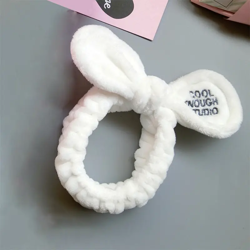 Red Cartoon Bow Face Wash Headband for Women - Image 7