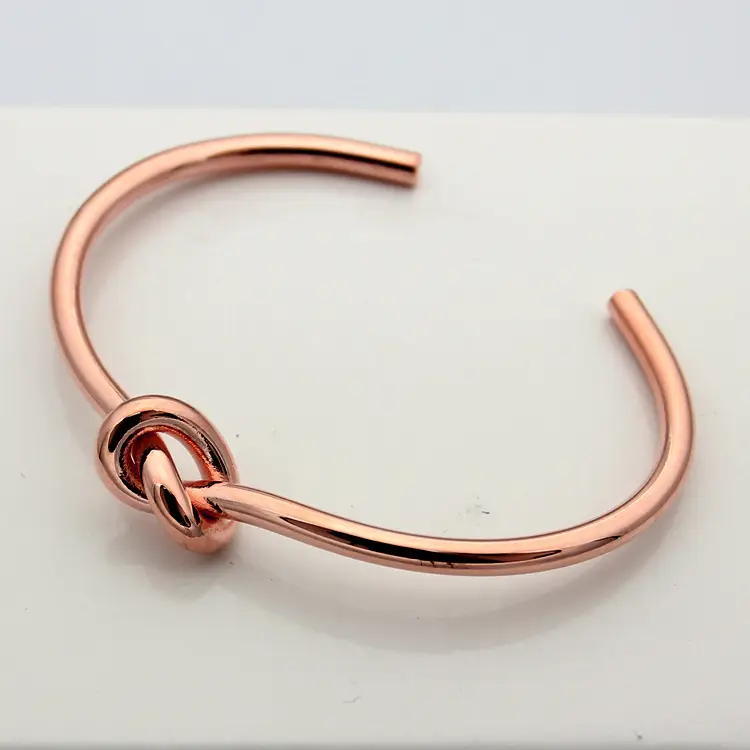 Women's Knotted Open Bracelets Gold Silver Rose Gold - Image 2