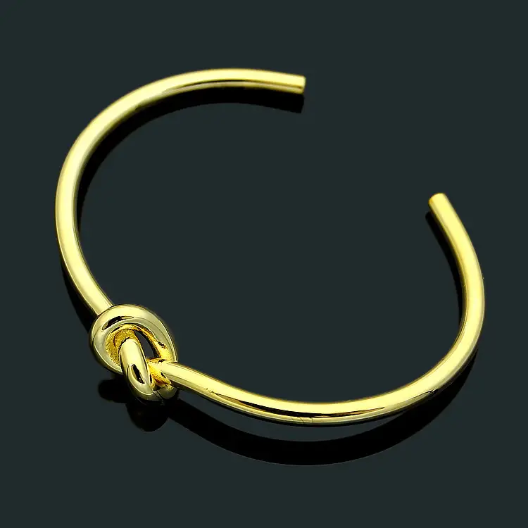 Women's Knotted Open Bracelets Gold Silver Rose Gold — feature 8