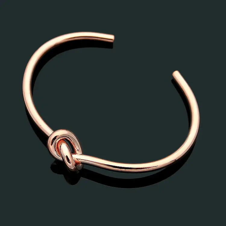 Women's Knotted Open Bracelets Gold Silver Rose Gold — feature 9