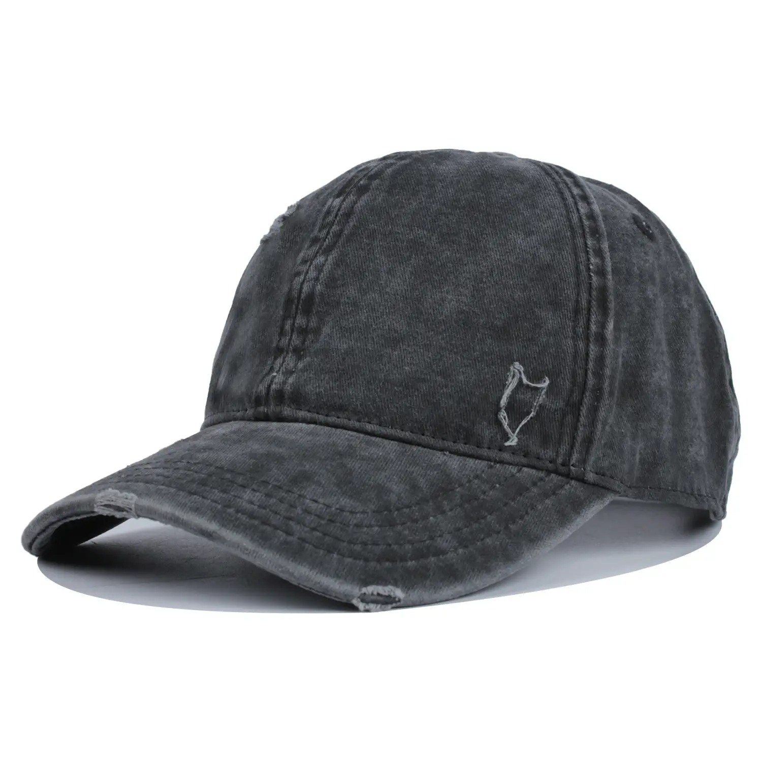 Men's White Cotton Baseball Cap with Logo - Image 12