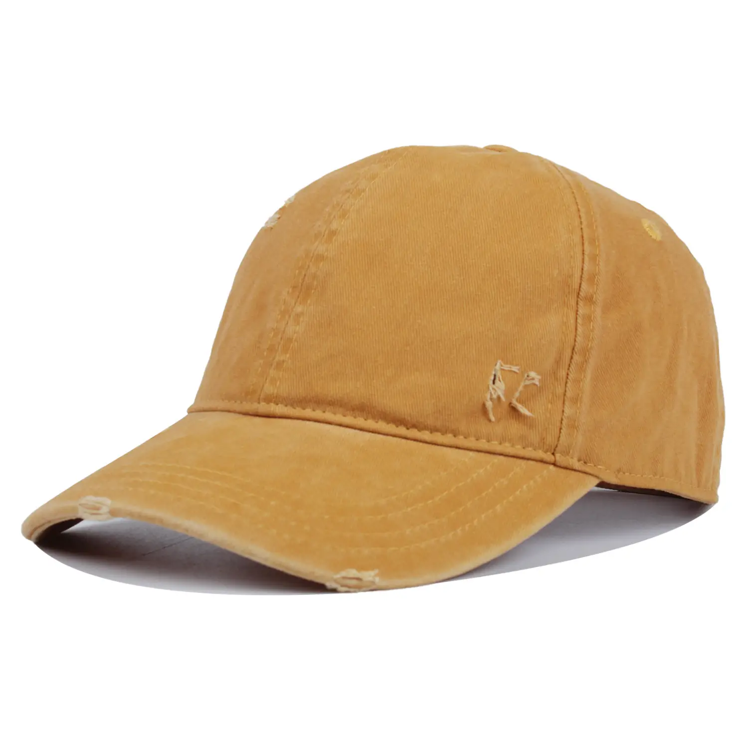 Men's White Cotton Baseball Cap with Logo — feature 11