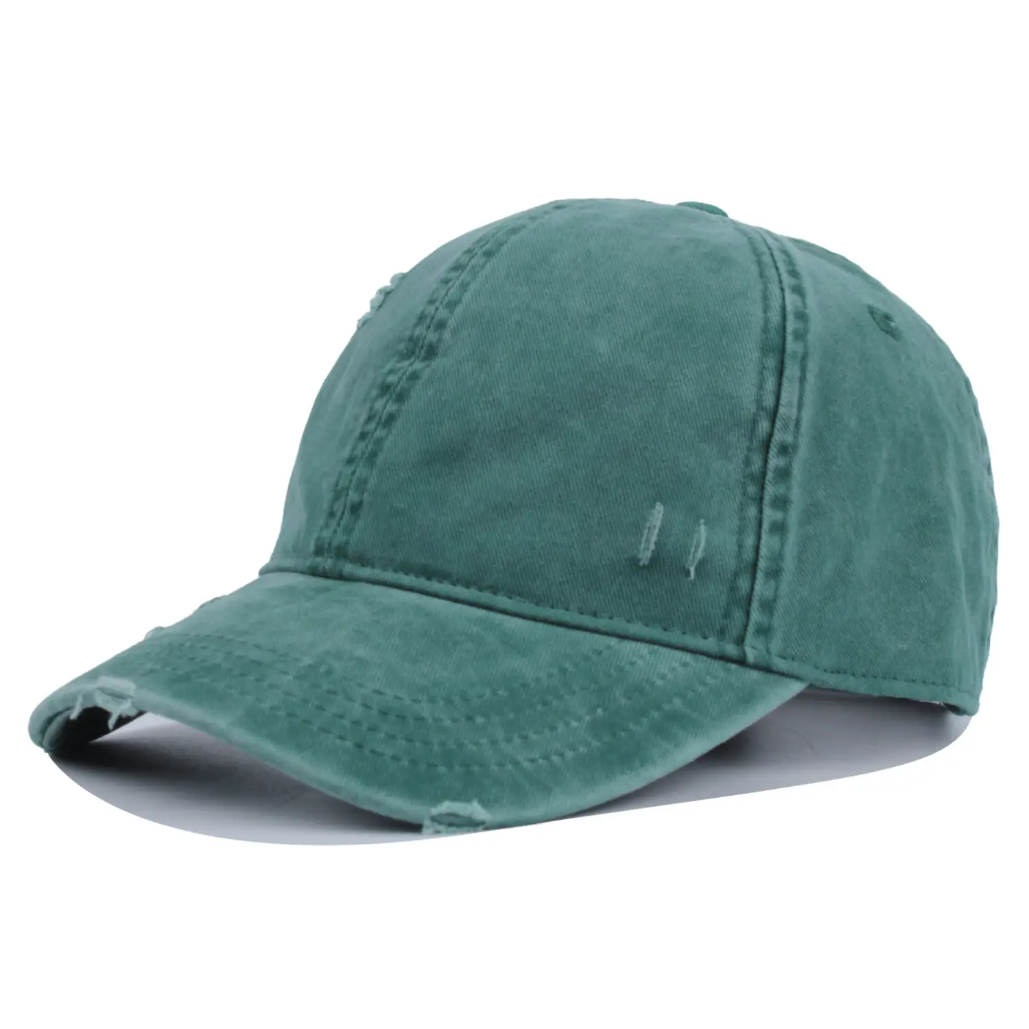 Men's White Cotton Baseball Cap with Logo — feature 13