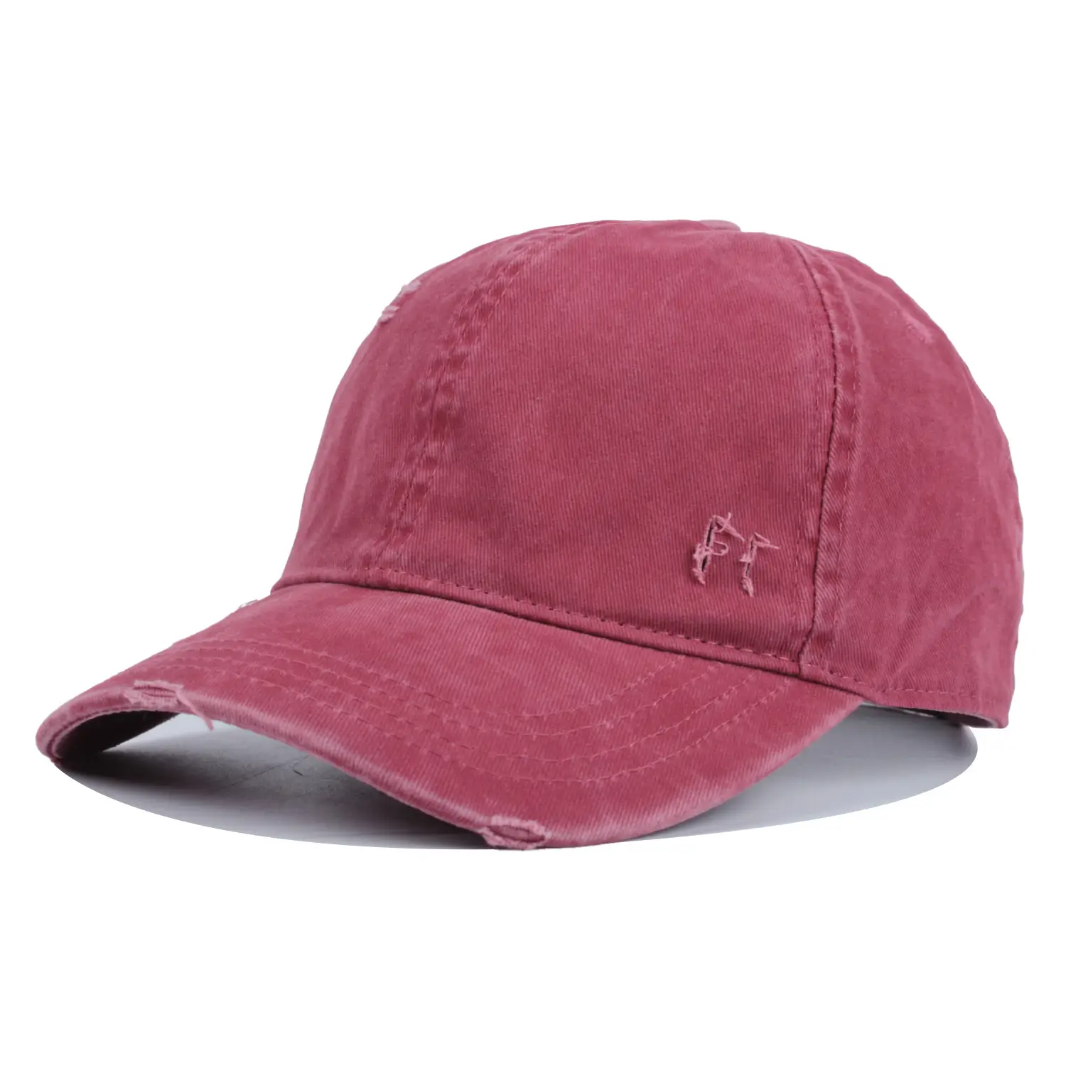 Men's White Cotton Baseball Cap with Logo — feature 15