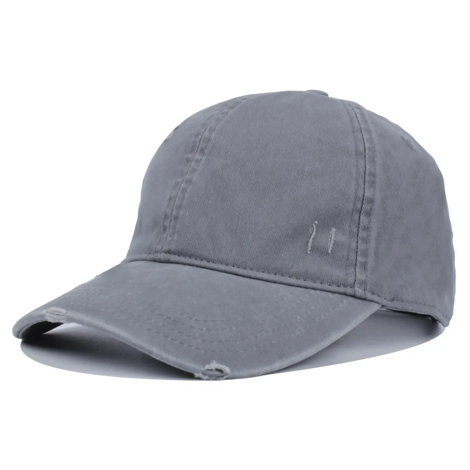 Men's White Cotton Baseball Cap with Logo - Image 7