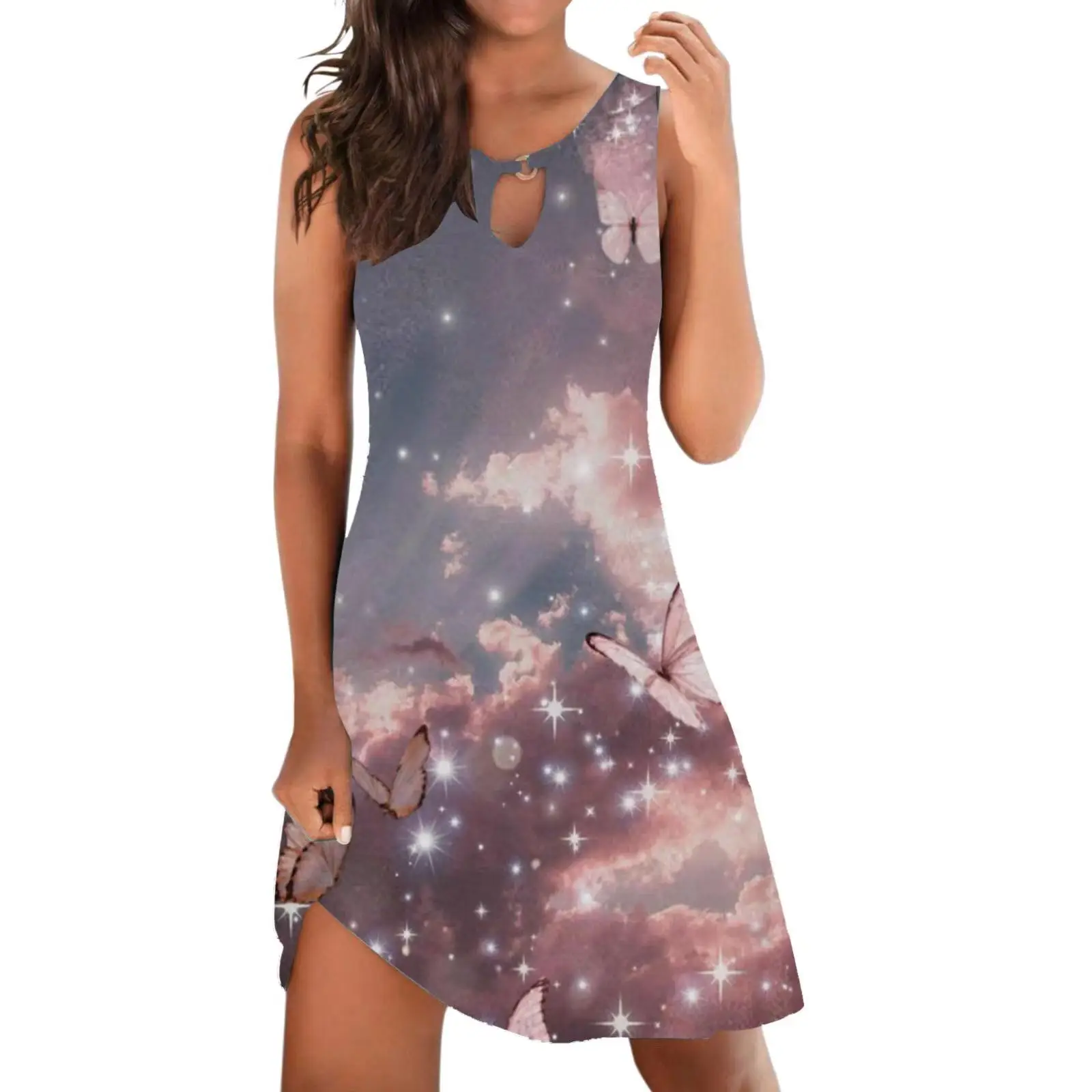 Green Leopard Print Vest Dress for Women - Image 27