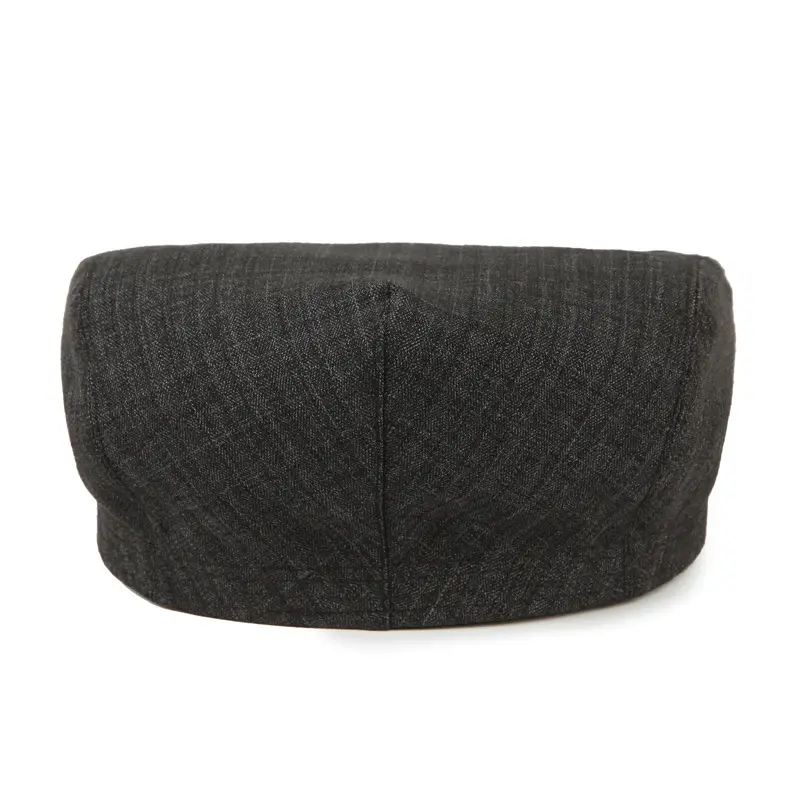 Men's Grey Textured Cap Spring Autumn Casual Father Hat - Image 5