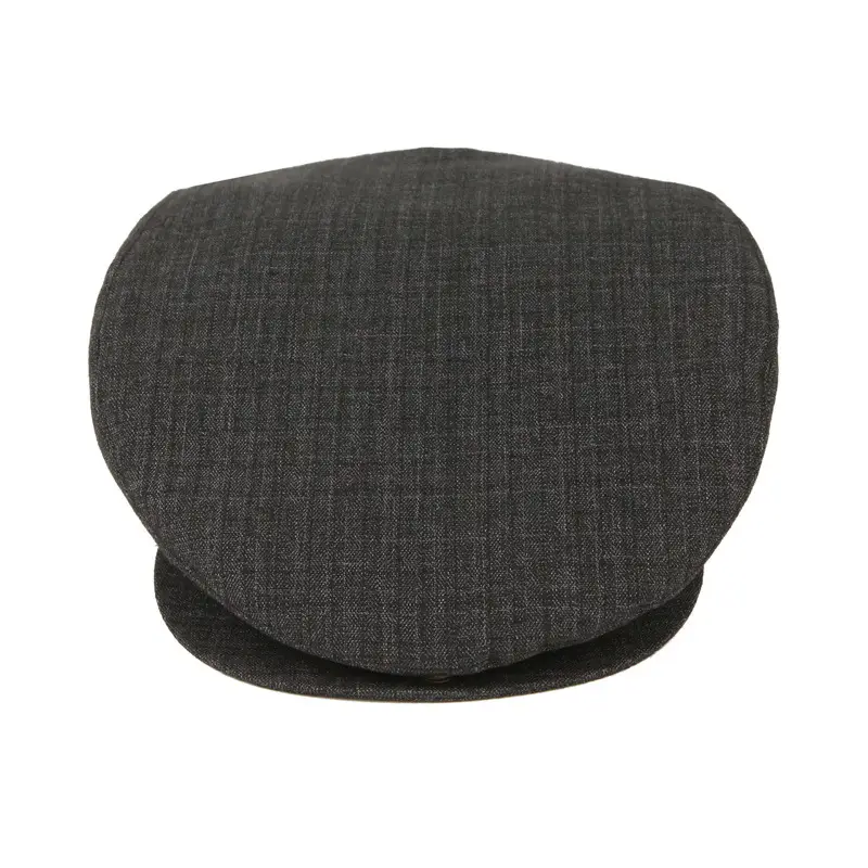 Men's Grey Textured Cap Spring Autumn Casual Father Hat - Image 7