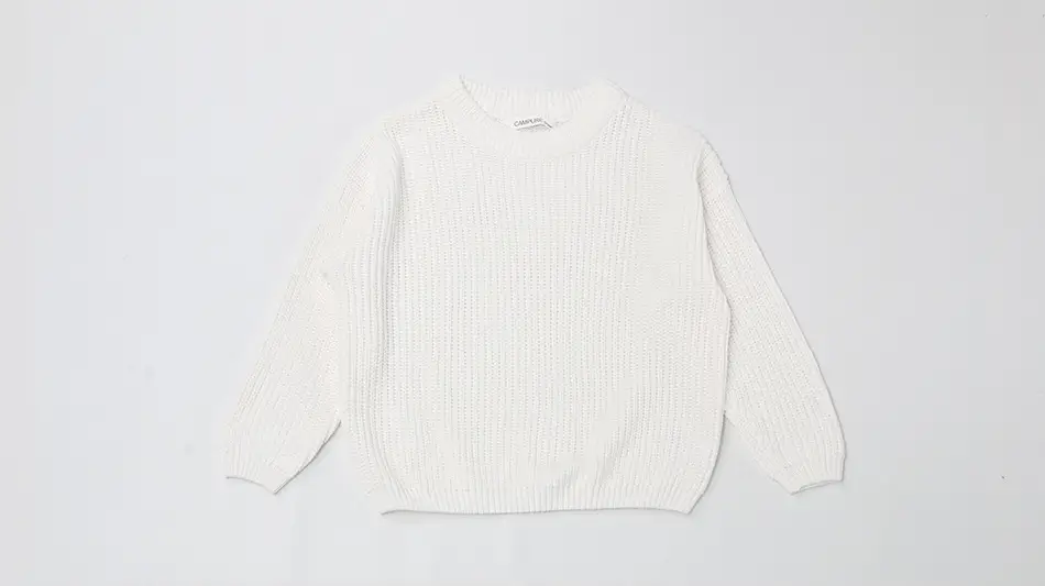 Kids Round Neck Sweater Brown Long Sleeve Lazy Wear — feature 14