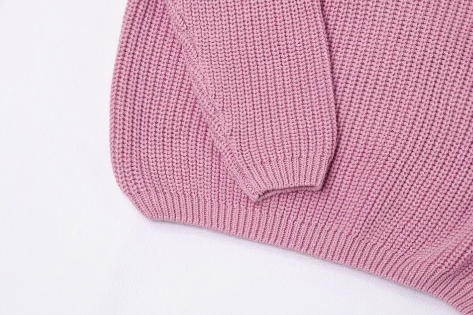 Kids Round Neck Sweater Brown Long Sleeve Lazy Wear — feature 22