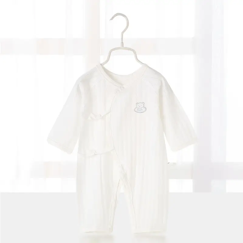 Baby's Cotton Printed Sleep Suit White Yellow - Image 12