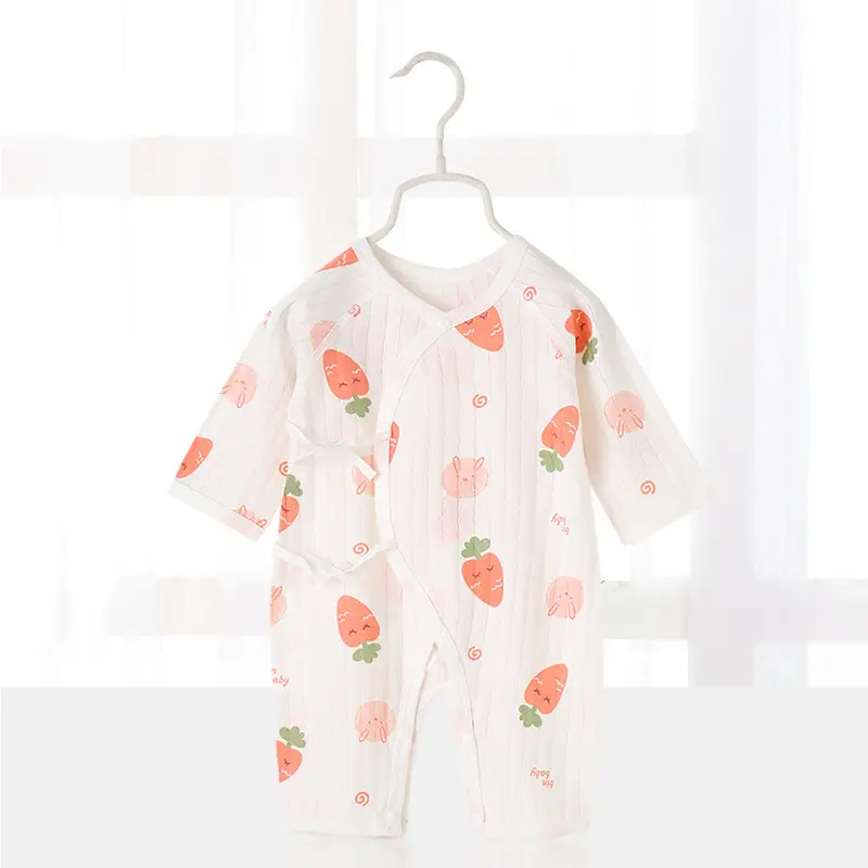 Baby's Cotton Printed Sleep Suit White Yellow - Image 15