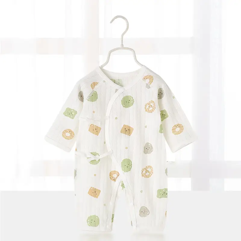 Baby's Cotton Printed Sleep Suit White Yellow - Image 16
