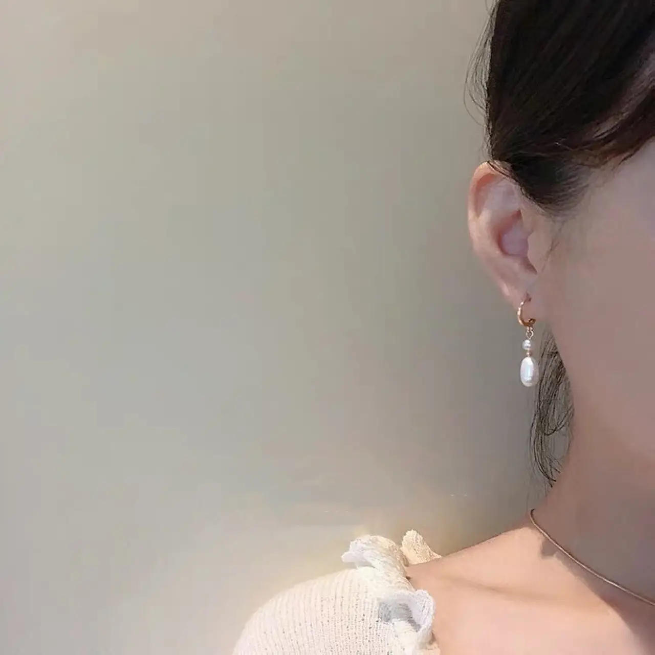 Natural Pearl Earrings for Women Retro Hong Kong Style — feature 6