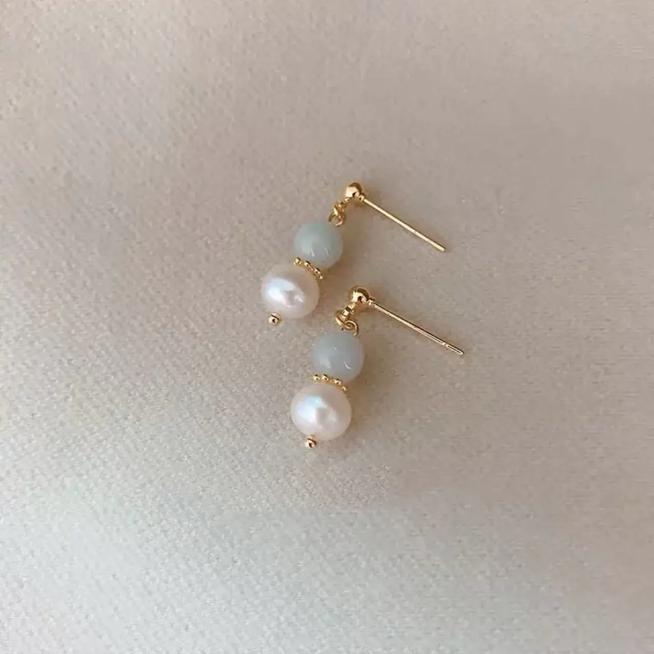 Natural Pearl Earrings for Women Retro Hong Kong Style - Image 3