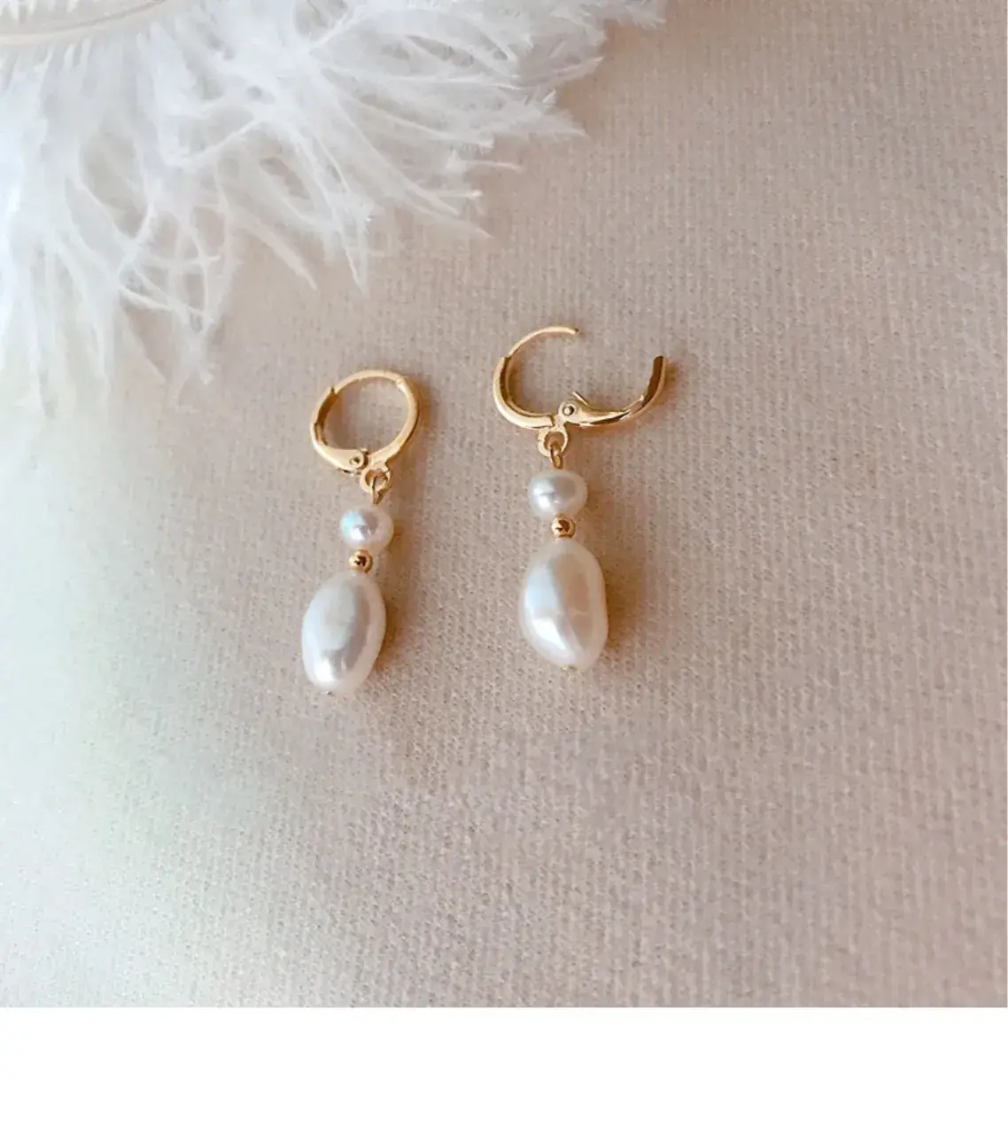 Natural Pearl Earrings for Women Retro Hong Kong Style - Image 4