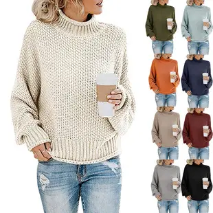 2024 Women's Blue Mint Crew Neck Striped Sweater — feature 18