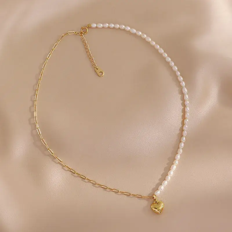 Natural Freshwater Pearl Clavicle Necklace for Women