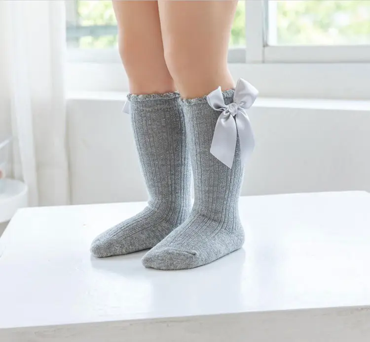 Baby Bow Mid-Calf Socks for Boys Girls Solid Color — feature 27