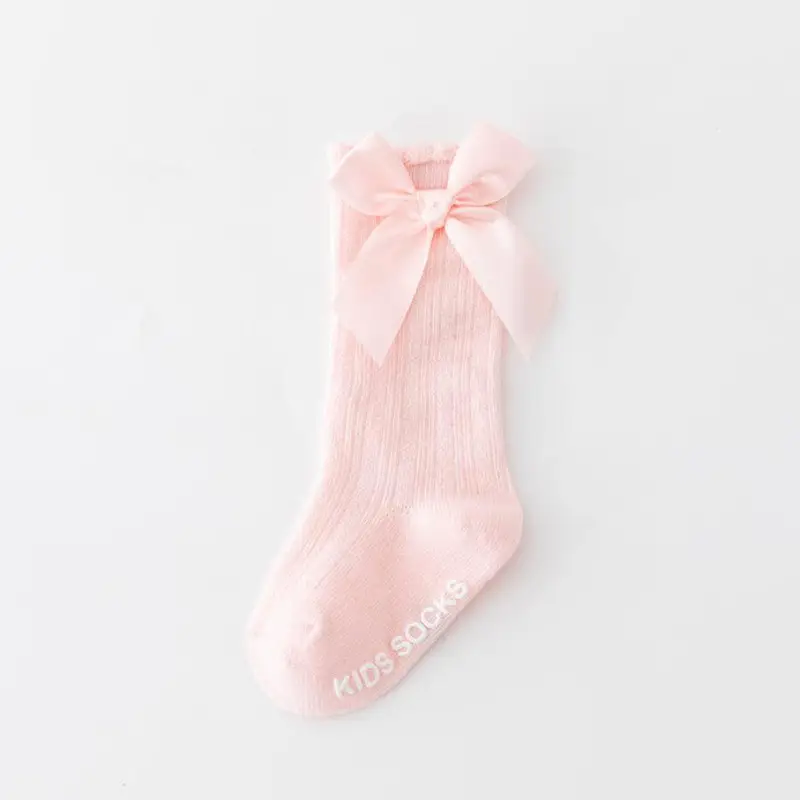 Baby Bow Mid-Calf Socks for Boys Girls Solid Color - Image 4