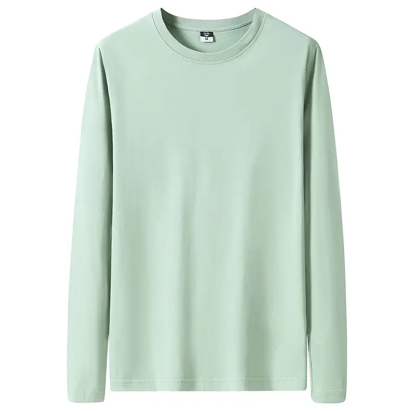 Men's Black Long Sleeve Cotton T-Shirt 220g - Image 8