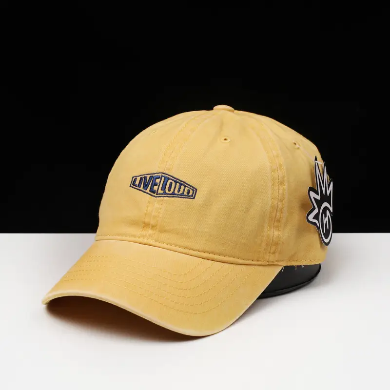 Women's Blue Embroidered Denim Baseball Cap Four Seasons