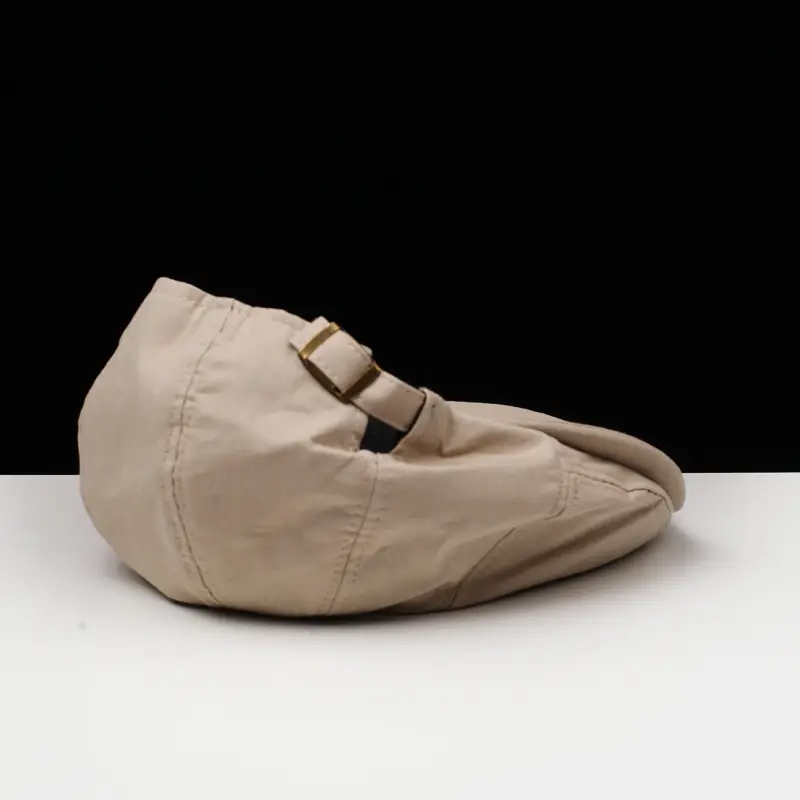 Men Cotton Peaked Cap Brown British Style — feature 9