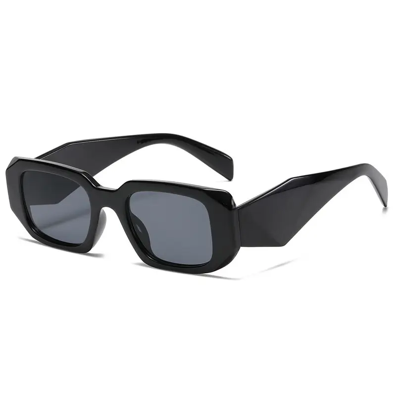 Women Square Asymmetrical Sunglasses Pink Brown - Image 22