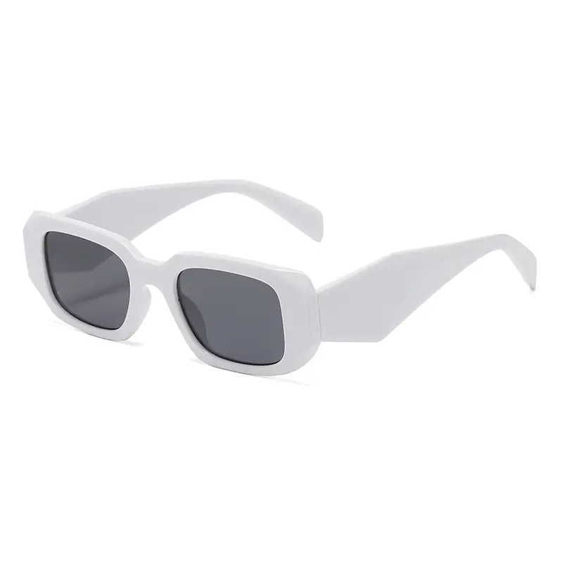 Women Square Asymmetrical Sunglasses Pink Brown - Image 10