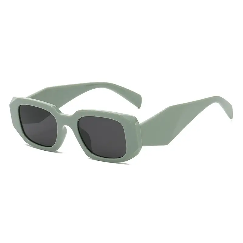 Women Square Asymmetrical Sunglasses Pink Brown - Image 12