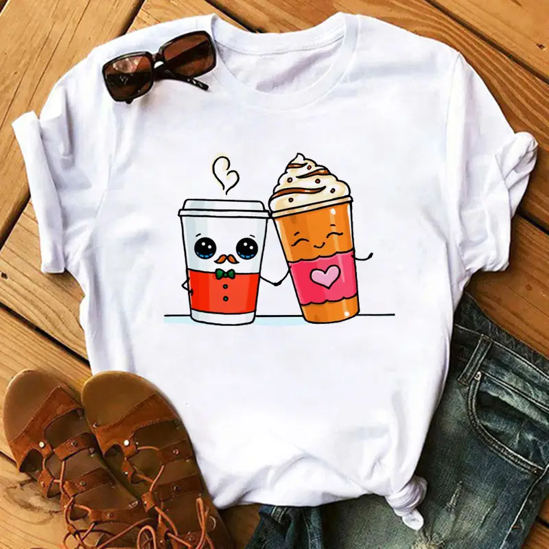 New Super Hot Pearl Milk Tea Cat Print T-Shirt for Men Women - Image 7