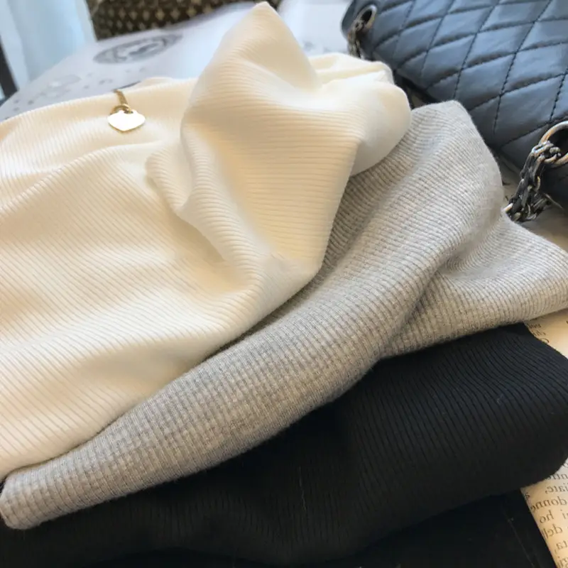 Black Long Sleeve T-Shirt Round Neck Base