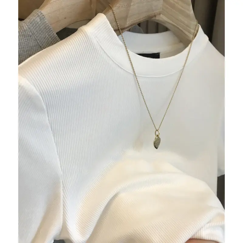 Black Long Sleeve T-Shirt Round Neck Base