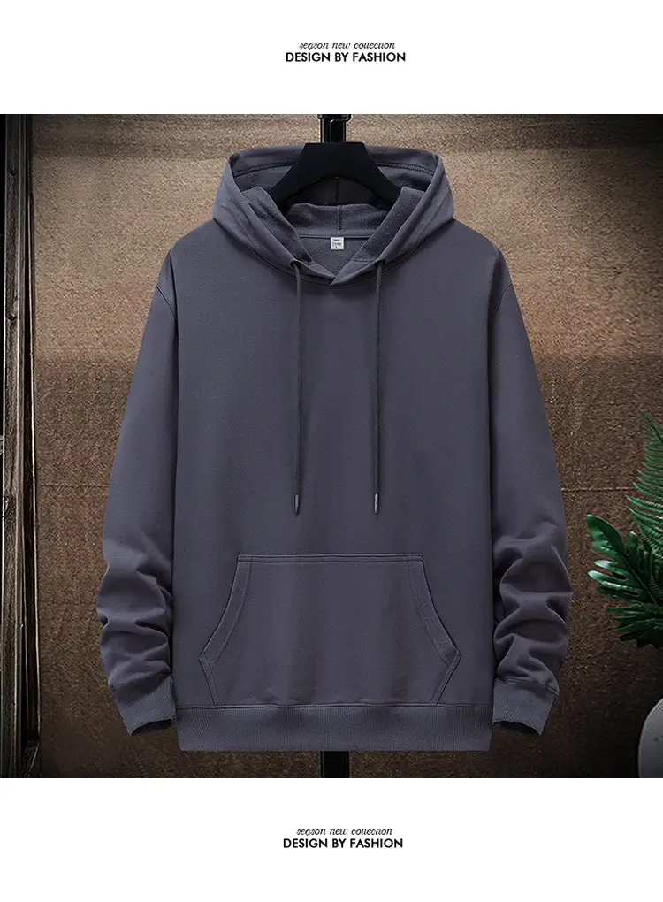 Men's Green Hooded Pullover Sweater Autumn Fashion — feature 6