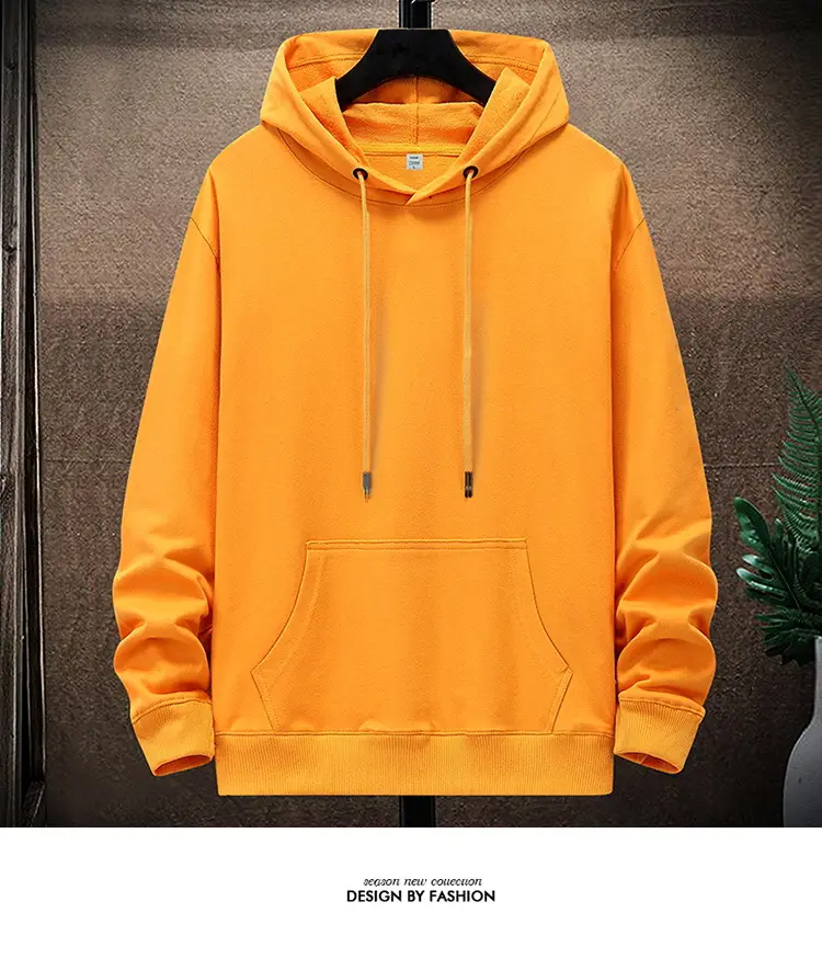 Men's Green Hooded Pullover Sweater Autumn Fashion — feature 8
