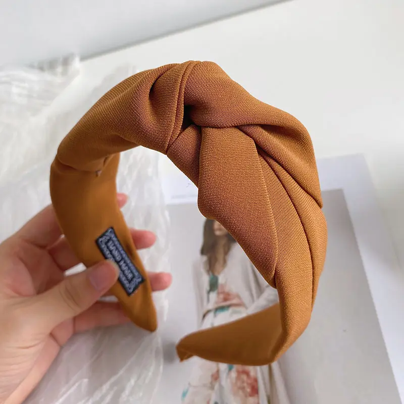 Black Wide Brim Hair Tie for Women Autumn Winter