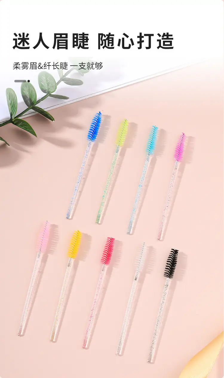 Disposable Spiral Crystal Rod Eyelash Brush — feature 3
