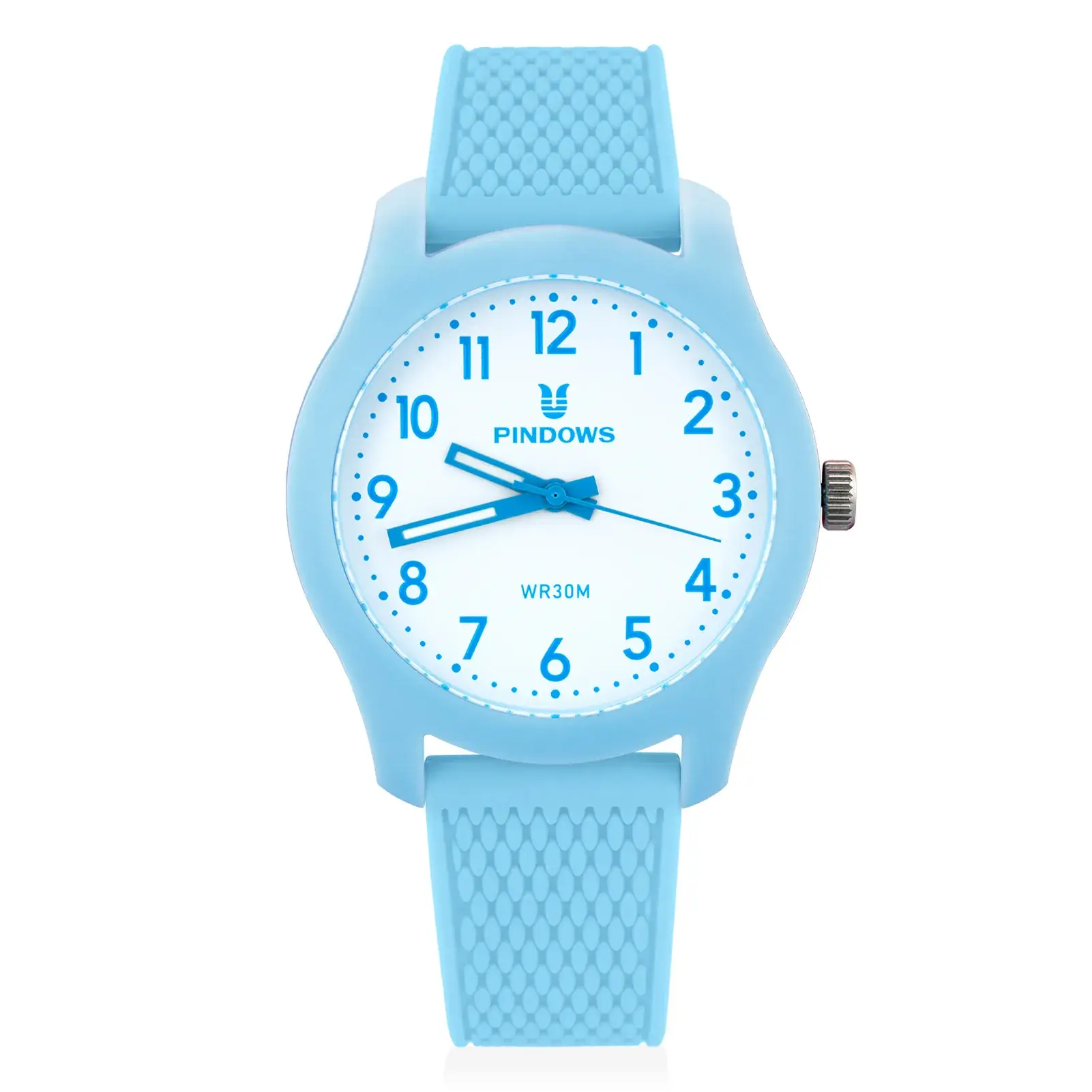 Pindows Student Exam Watch Pink Silicone Strap Quartz - Image 5