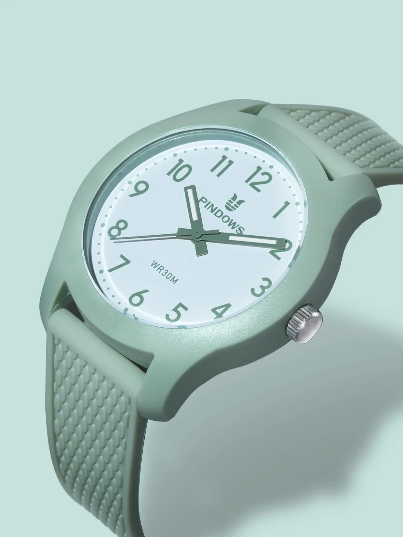 Pindows Student Exam Watch Pink Silicone Strap Quartz — feature 6