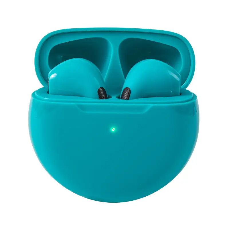 Pro6 Wireless Bluetooth Headset 5.0 Sports Mini Blue - Image 4