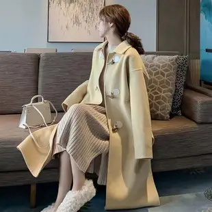 Women's White Wool Stuffed Loose Sweater Jacket Autumn Winter — feature 51