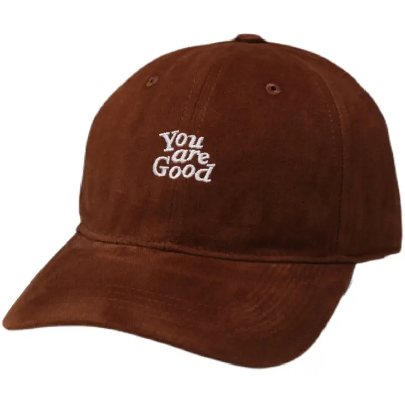 Men Black "You're Good" Cap with Embroidery