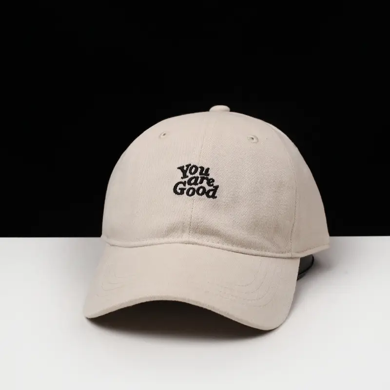 Men Black "You're Good" Cap with Embroidery — feature 1