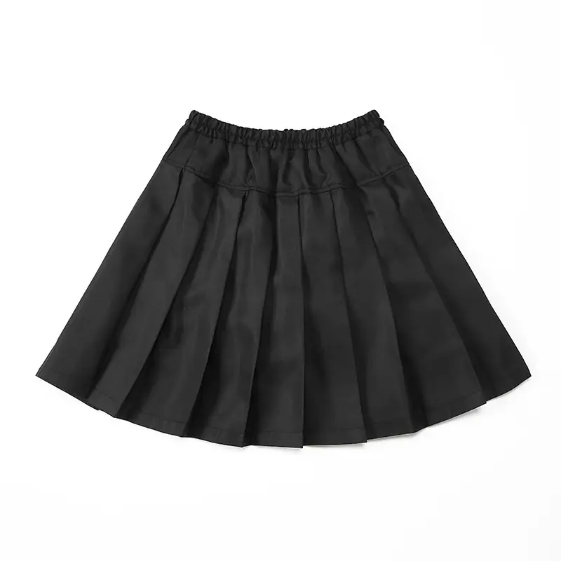 Girls Pleated Anti-Walk Skirt Red Plaid Navy Blue Middle School - Image 2