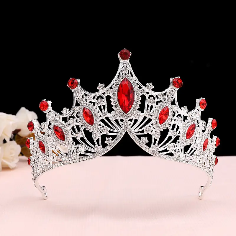Children's Golden Crystal Crown Hair Clip - Image 2