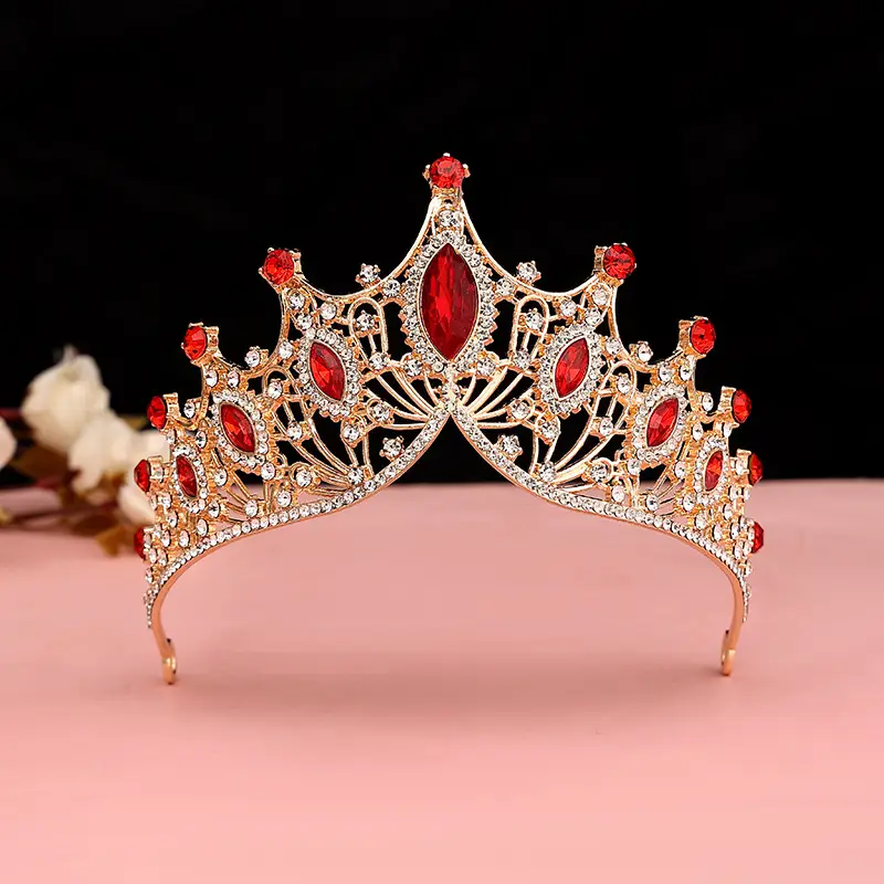 Children's Golden Crystal Crown Hair Clip - Image 22