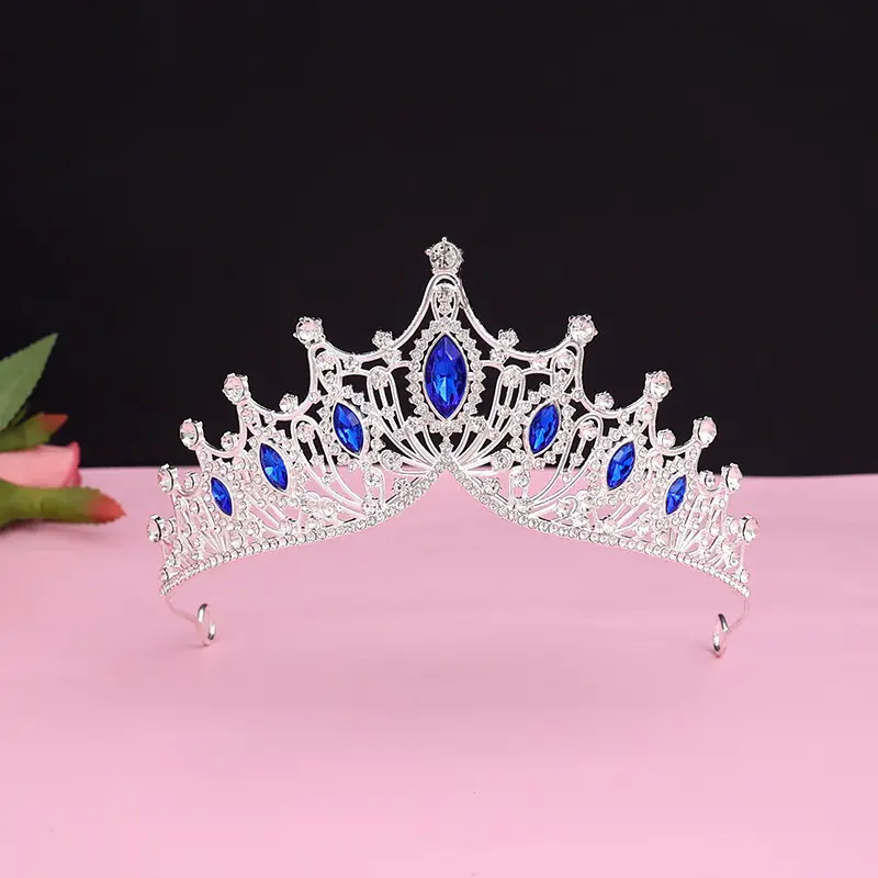 Children's Golden Crystal Crown Hair Clip - Image 52