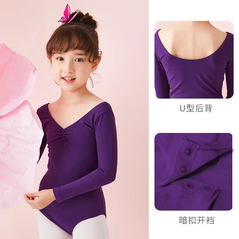 Light Blue Chinese Dance Test One-Piece Summer Girls' Practice Wear - Image 20