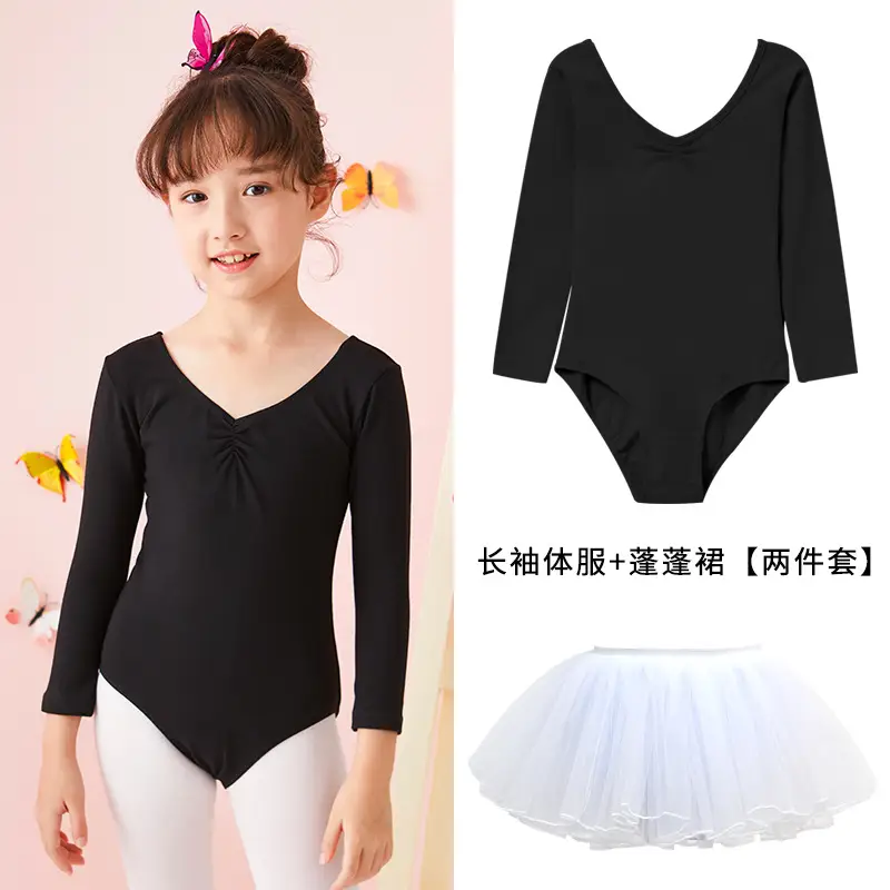 Light Blue Chinese Dance Test One-Piece Summer Girls' Practice Wear - Image 25