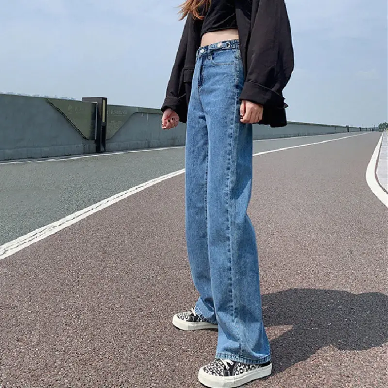 Women High Waist Loose Fit Jeans Summer 2021 - Image 5